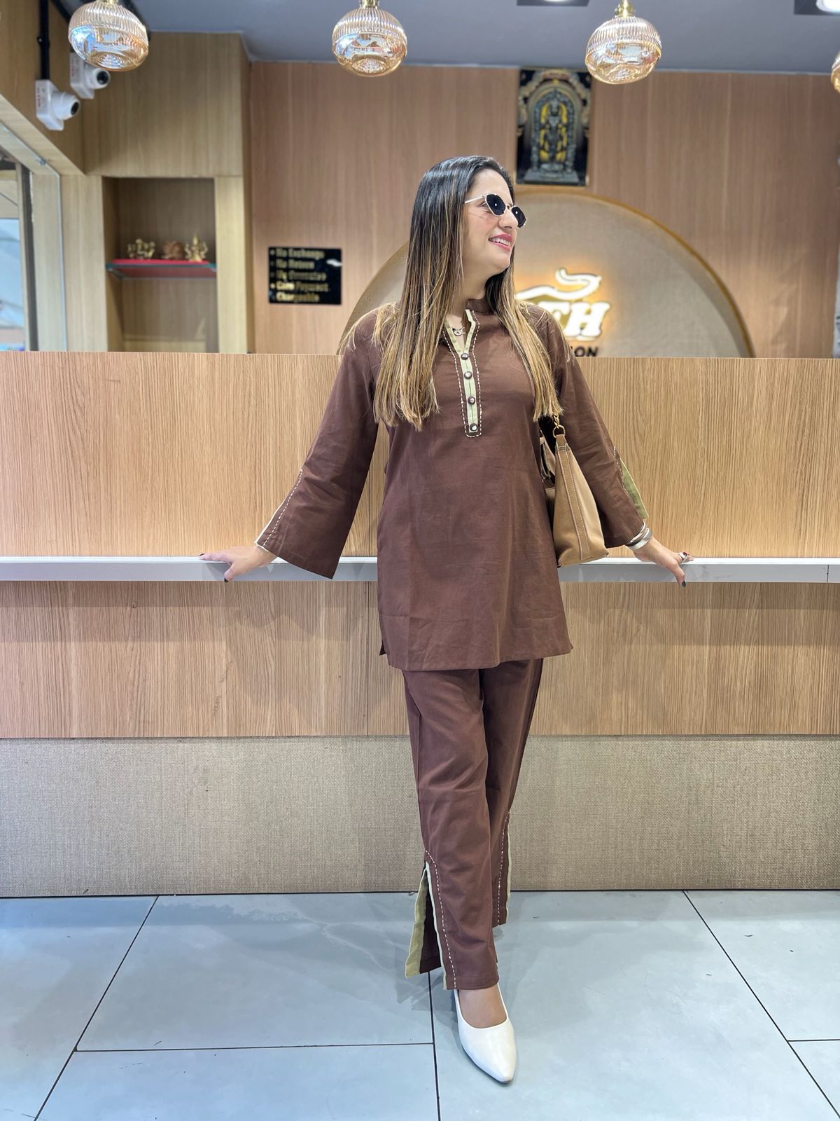 Pure Flex Cotton Brown 2pc Set