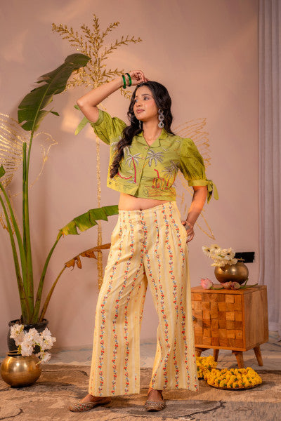 Pure Cotton Green 2pc Set