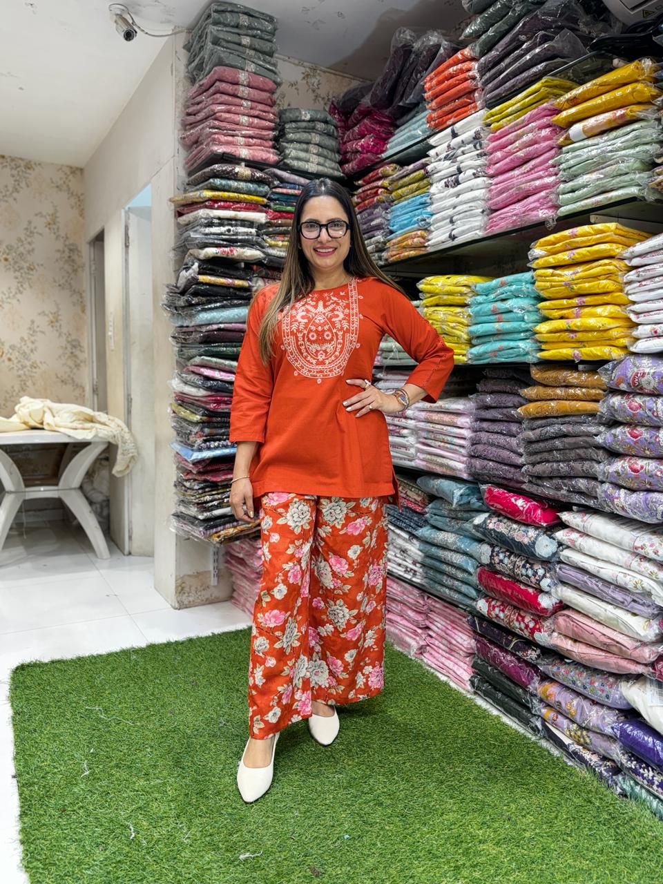 Pure Flex Cotton Orange 2pc Set