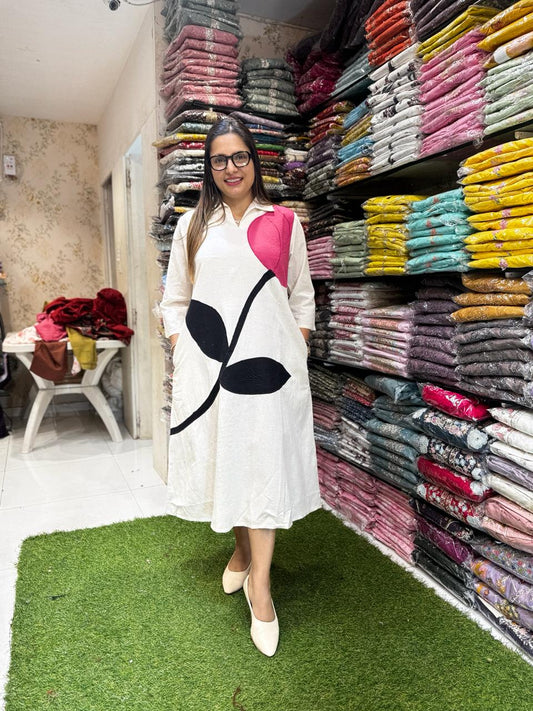 Pure Flex Cotton Off White Midi