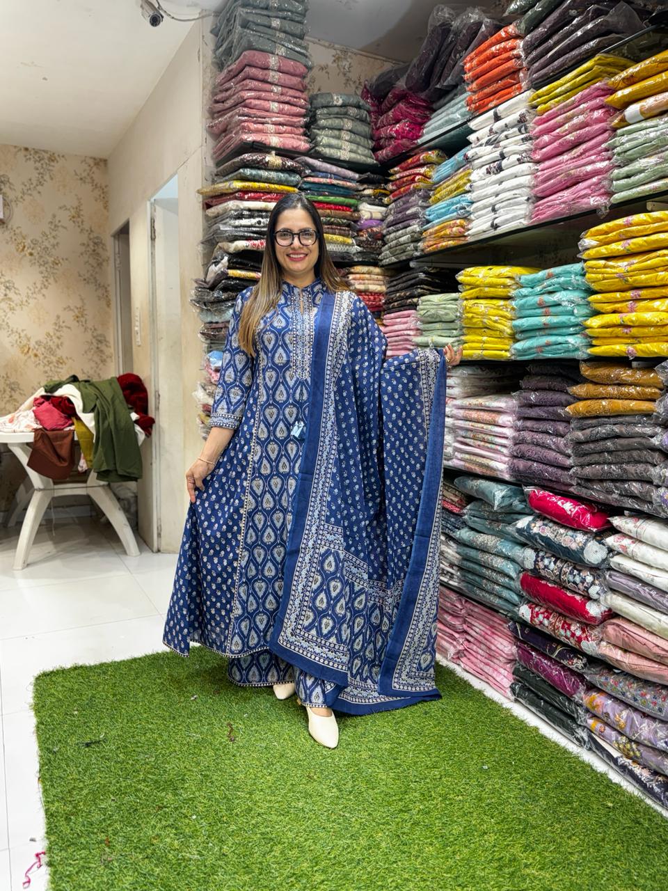 Pure Cotton Blue 3pc Set