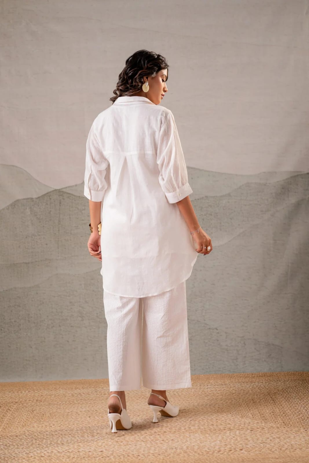 Pure Mull Cotton Pearl White 2pc Set