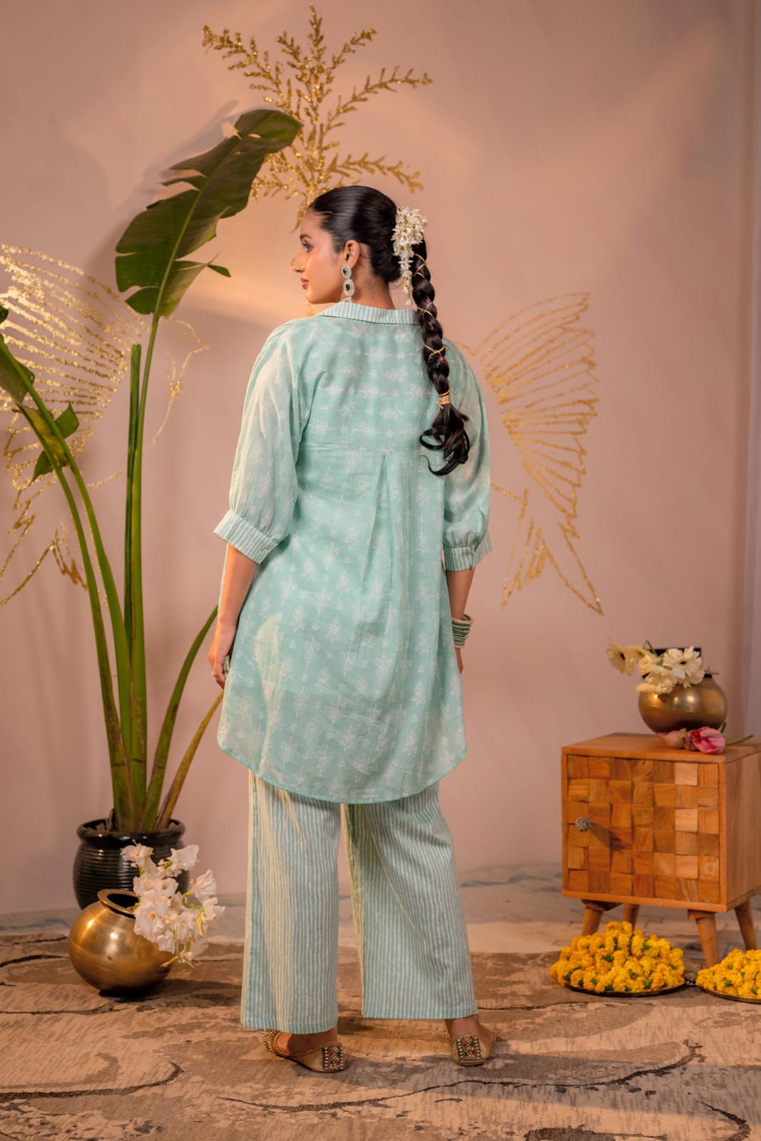 Pure Mull Cotton Green 2pc Set