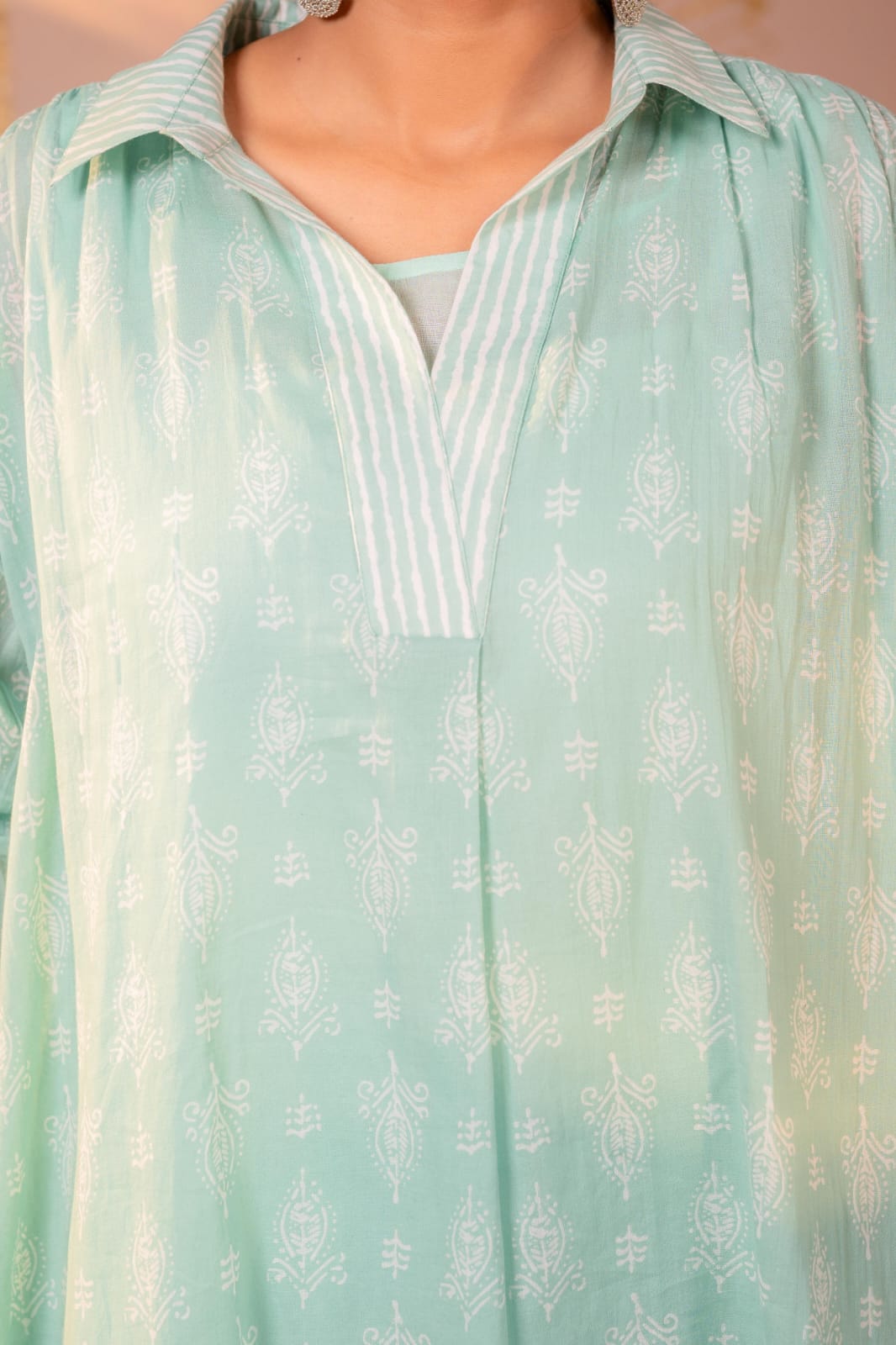 Pure Mull Cotton Green 2pc Set
