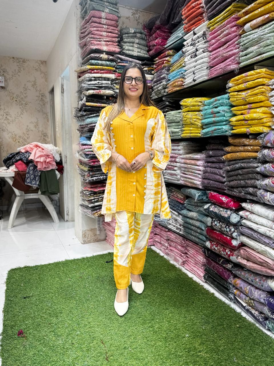 Pure Modal Muslin Yellow 2pc Set