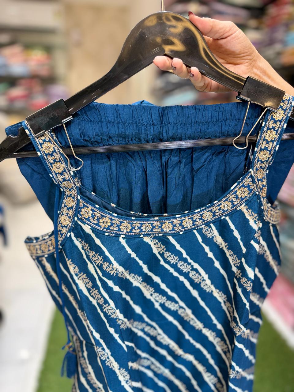 Pure Dola Silk Teal Blue 2pc Set