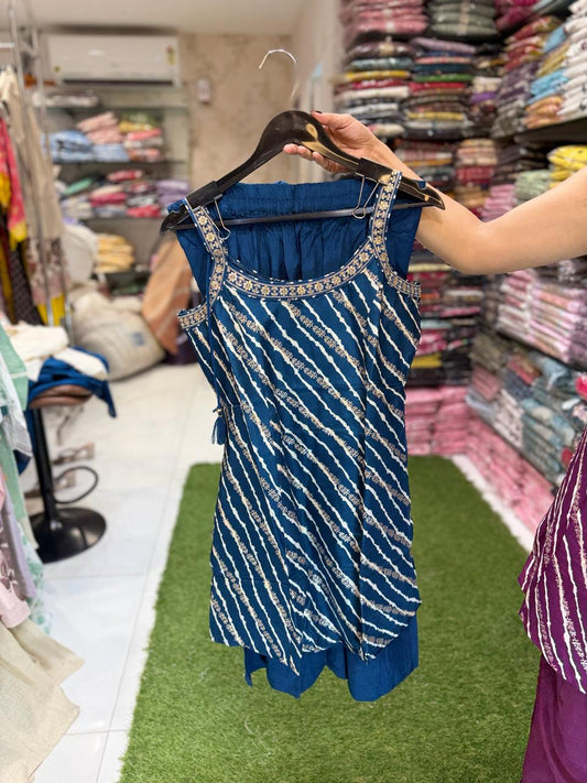 Pure Dola Silk Teal Blue 2pc Set