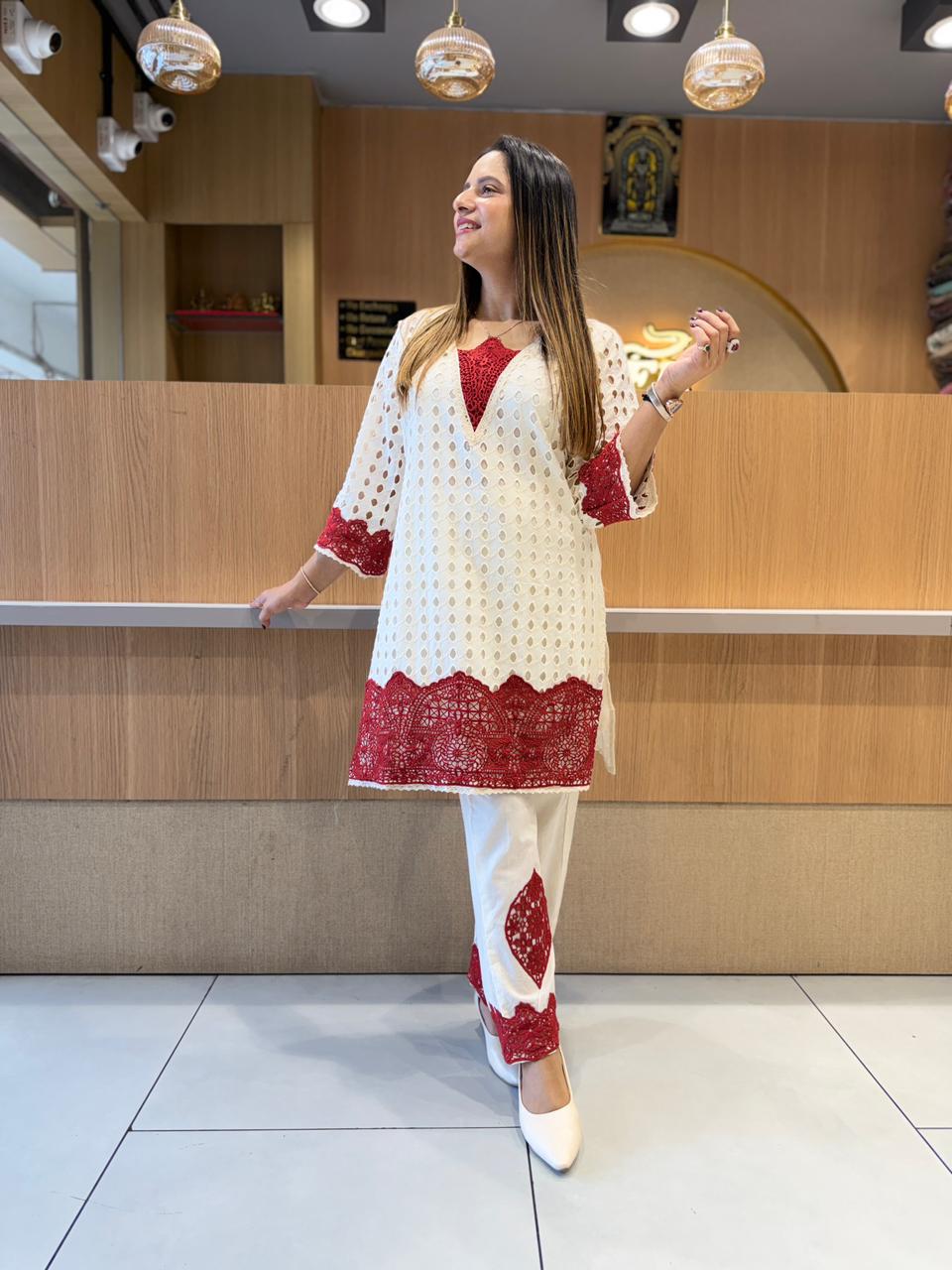 Pure Cotton Off White 3pc Set
