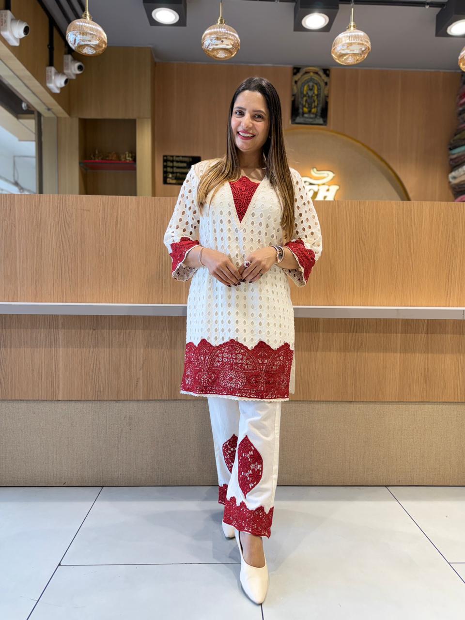 Pure Cotton Off White 3pc Set