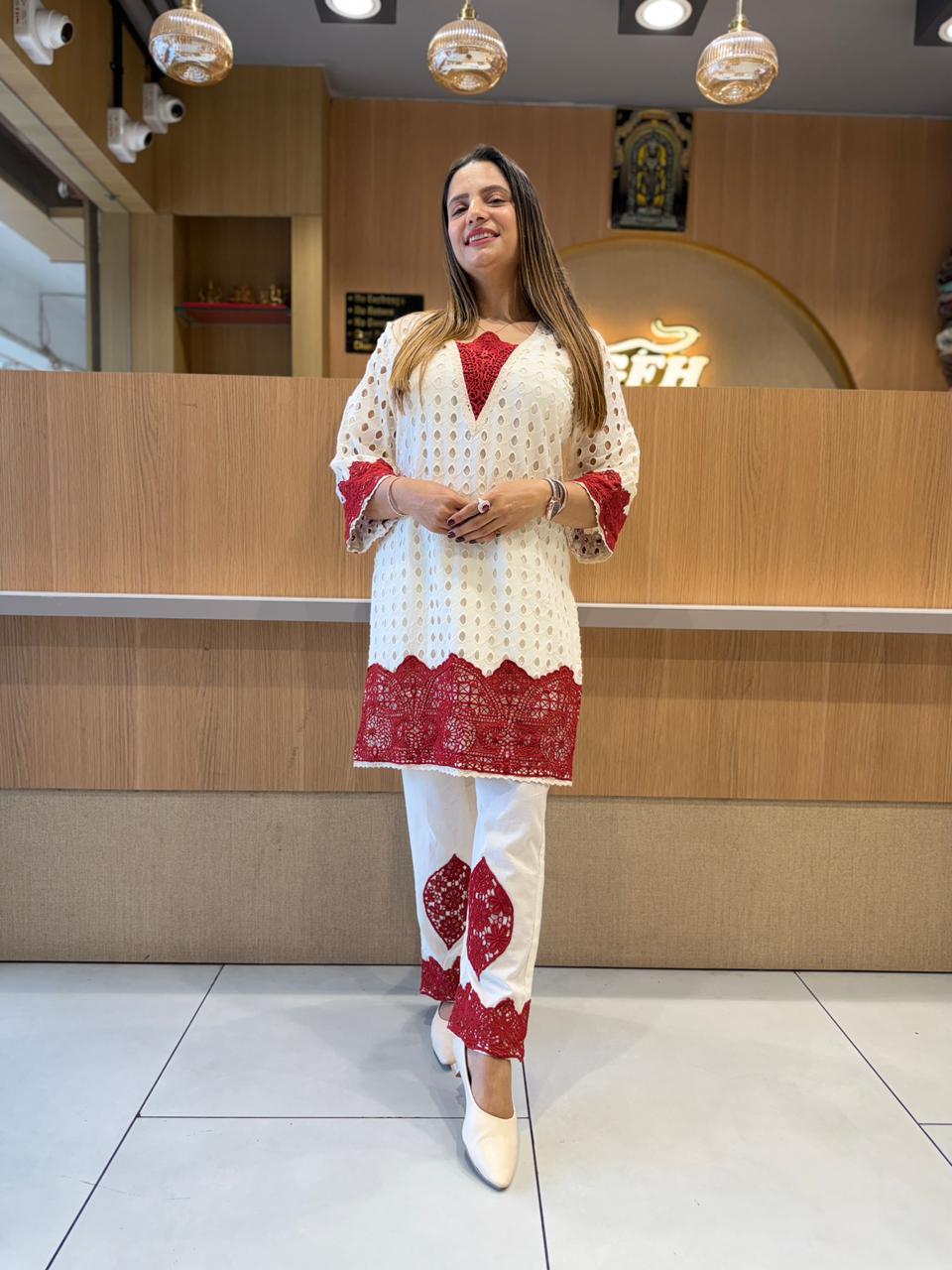 Pure Cotton Off White 3pc Set