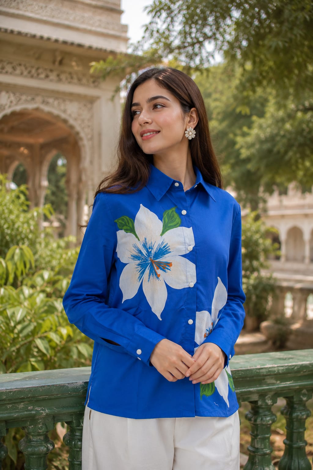 Pure Cotton Blue Shirt
