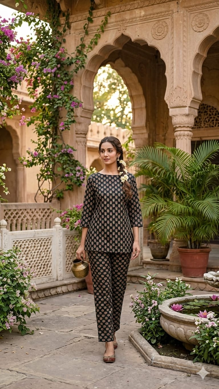 Pure Cotton Black 2pc Set