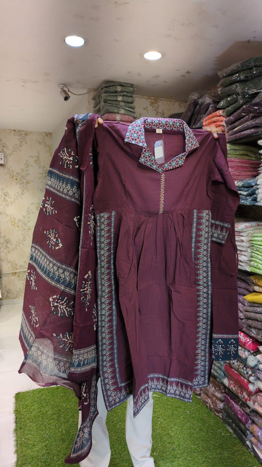 Pure Cotton Wine 3pc Set