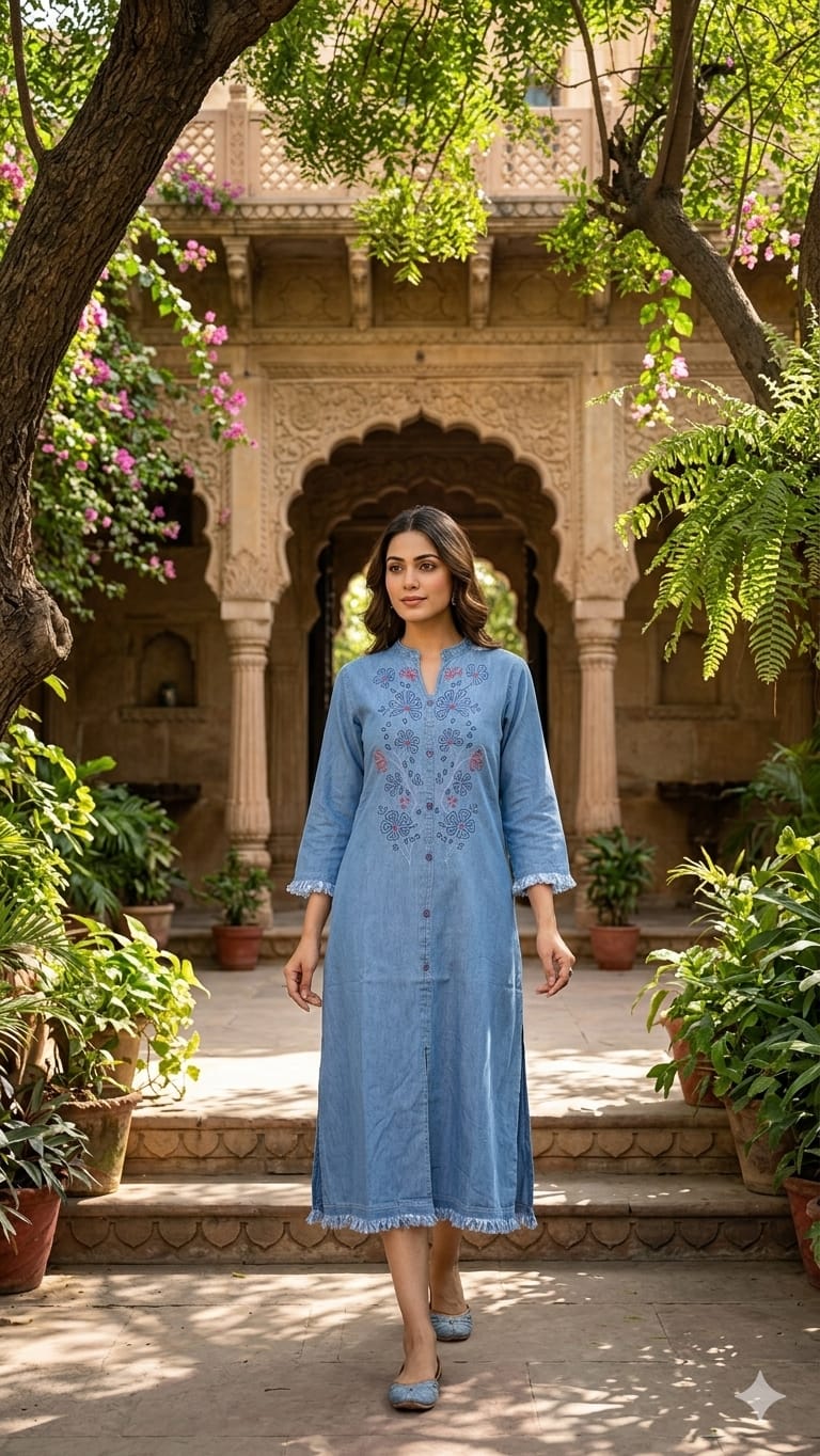 Pure Denim Blue Midi