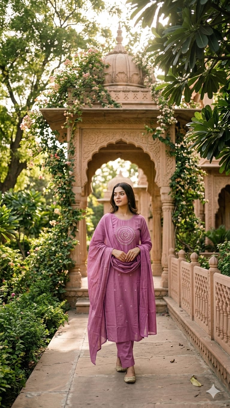 Pure Cotton Pink 3pc Set