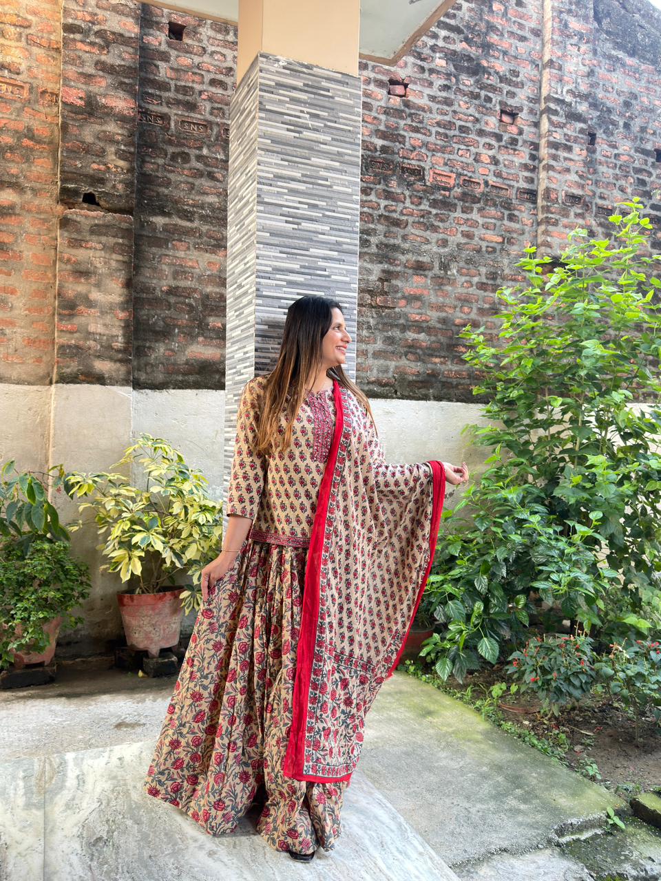 Pure Cotton Beige 3pc Set