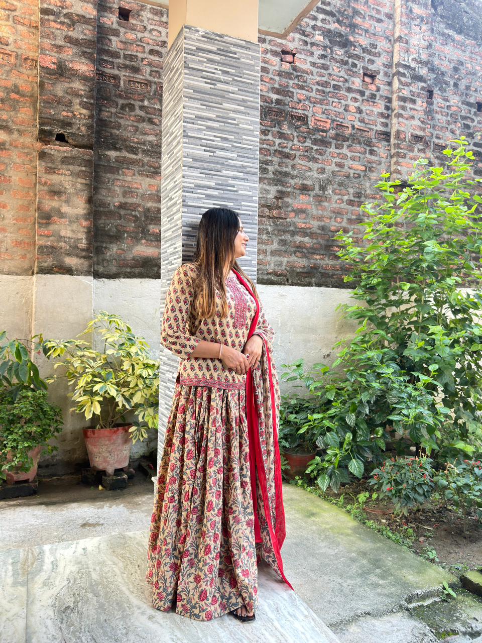 Pure Cotton Beige 3pc Set