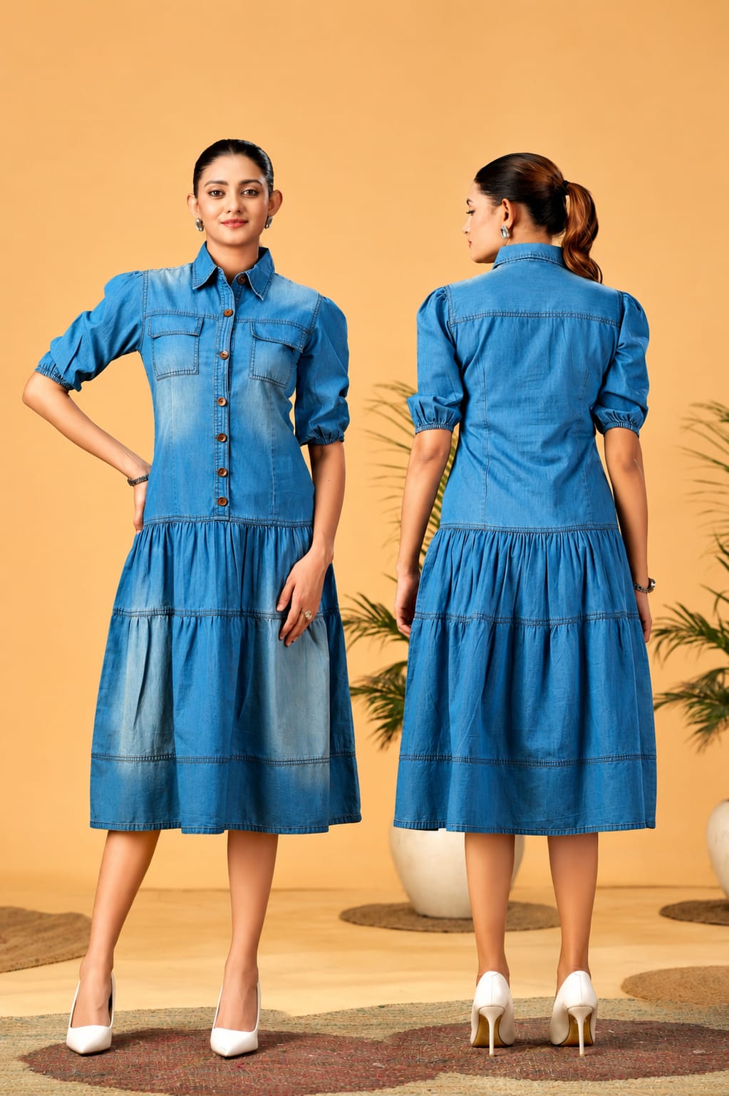 Pure Denim Blue Midi