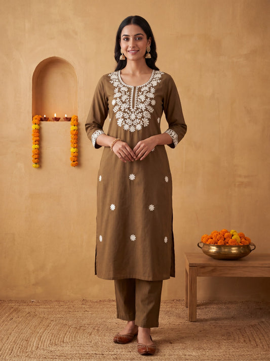 Pure Cotton Mahendi 2pc Set