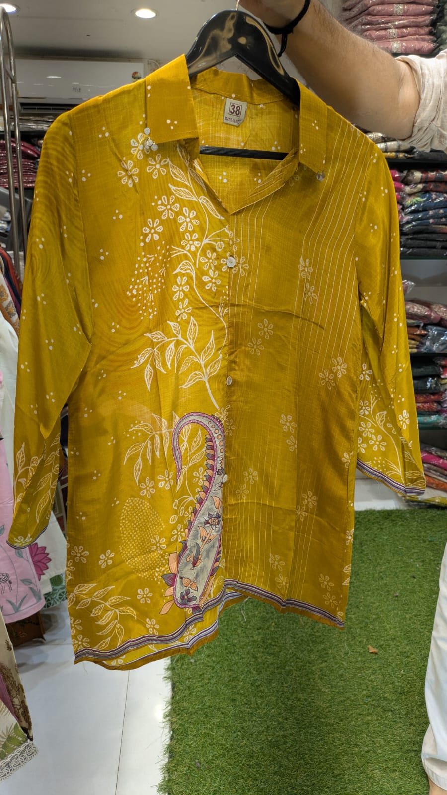 Pure Crep Mustard Yellow Shirt