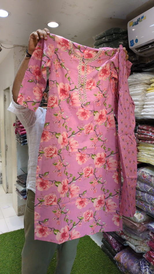Pure Cotton Pink 2pc Set