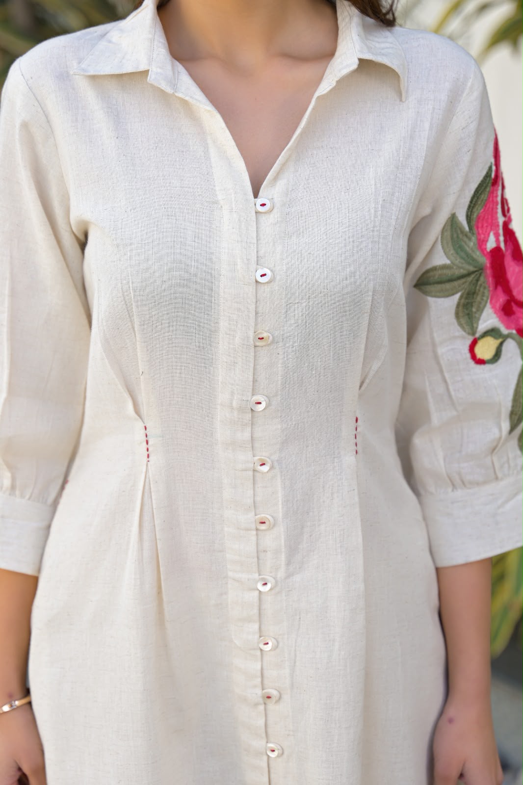 Pure Flex Cotton Off White Midi