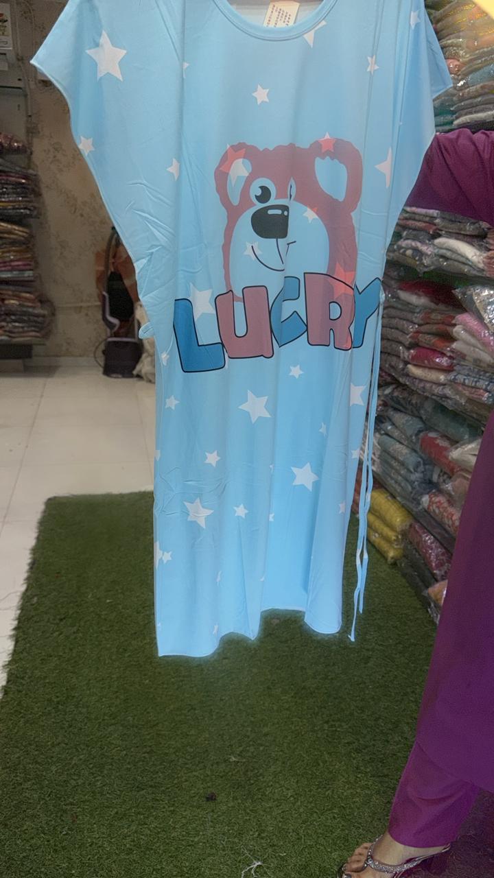 Pure Hoisery Nighty Sky Blue