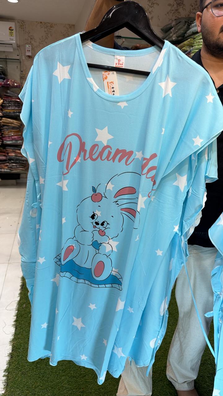 Pure Hoisery Nighty Sky Blue