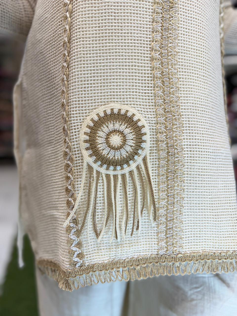 Pure Jute Cotton Off White 2pc Set