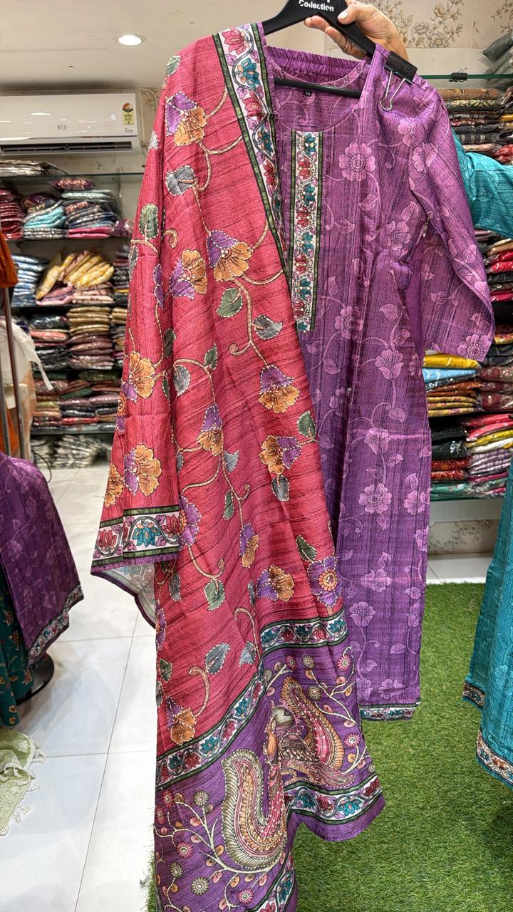 Pure Tussle Silk Purple 3pc Set
