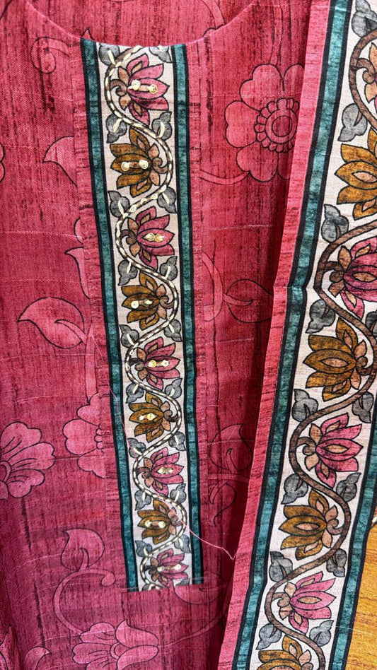 Pure Tussle Silk Gajjari 3pc Set