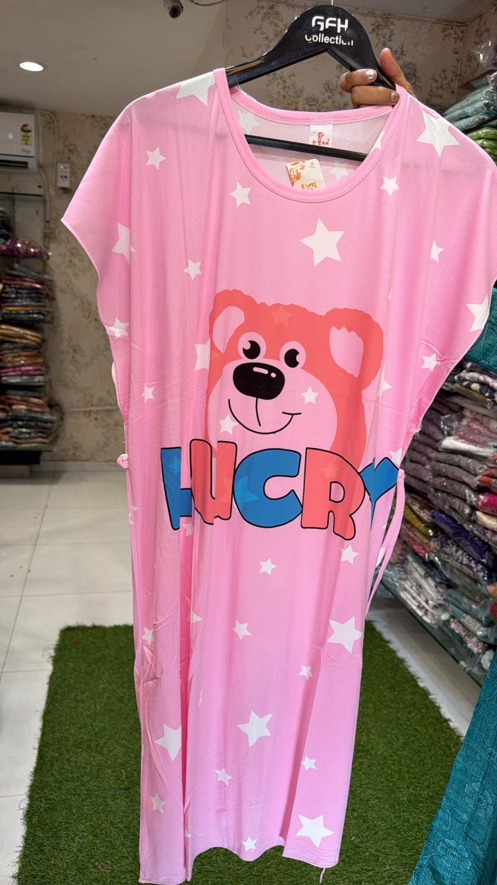 Pure Hoisery Nighty Pink