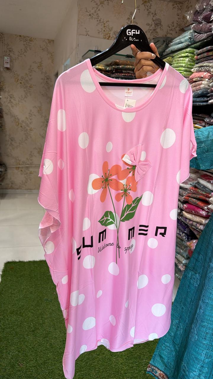 Pure Hoisery Nighty Pink