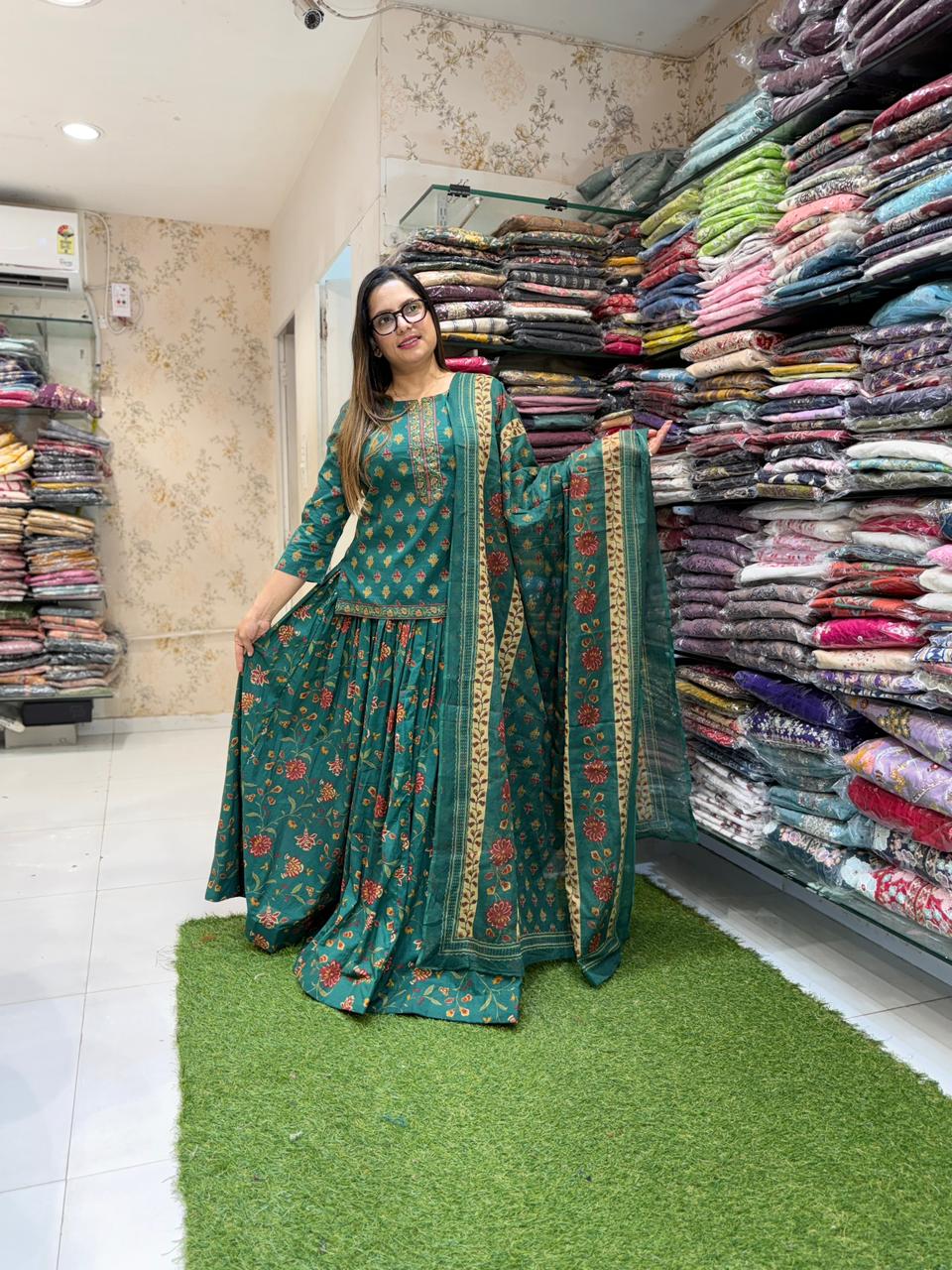 Pure Cotton Green 3pc Set