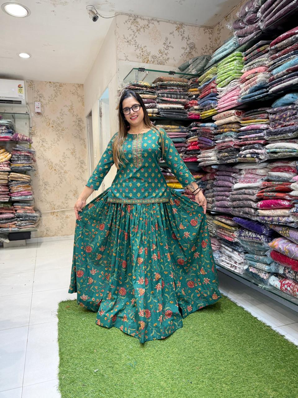 Pure Cotton Green 3pc Set