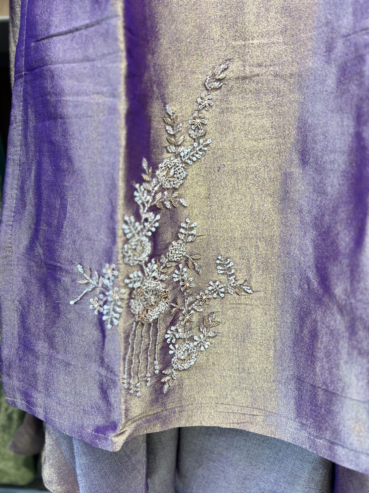 Pure Kanjiwaram Banarasi Purple 3pc Set