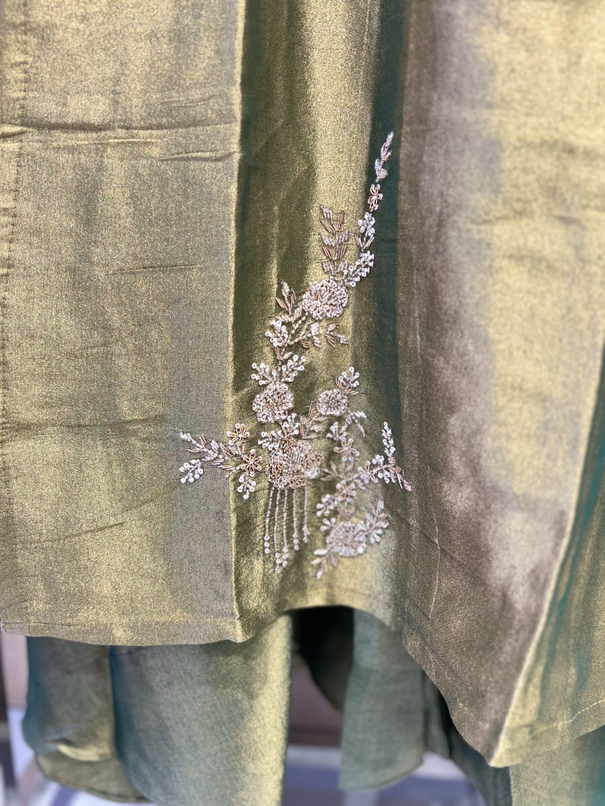 Pure Kanjiwaram Banarasi Green 3pc Set
