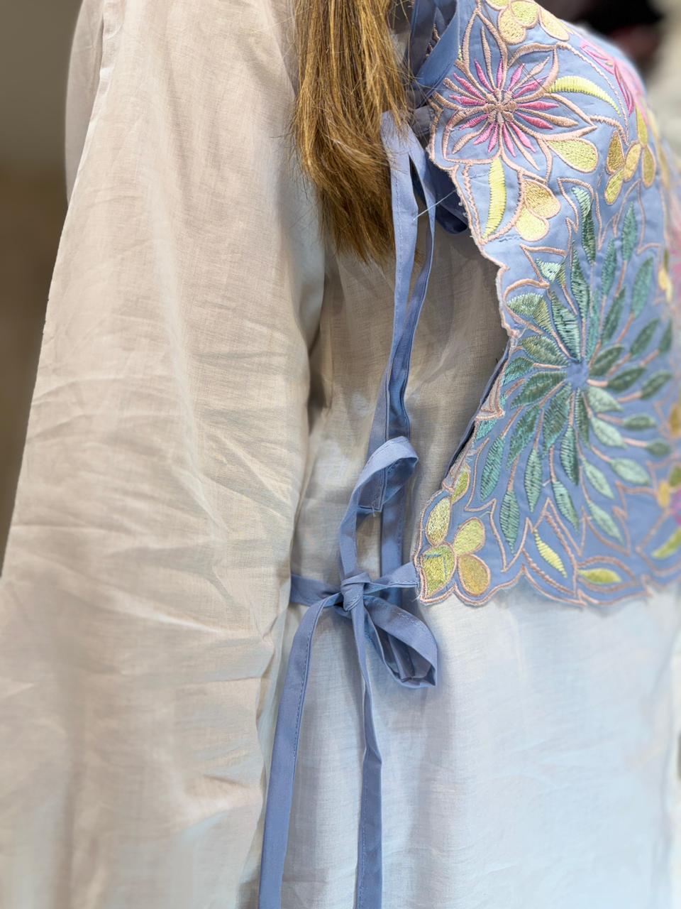 Pure Cotton Powder Blue 3pc Set