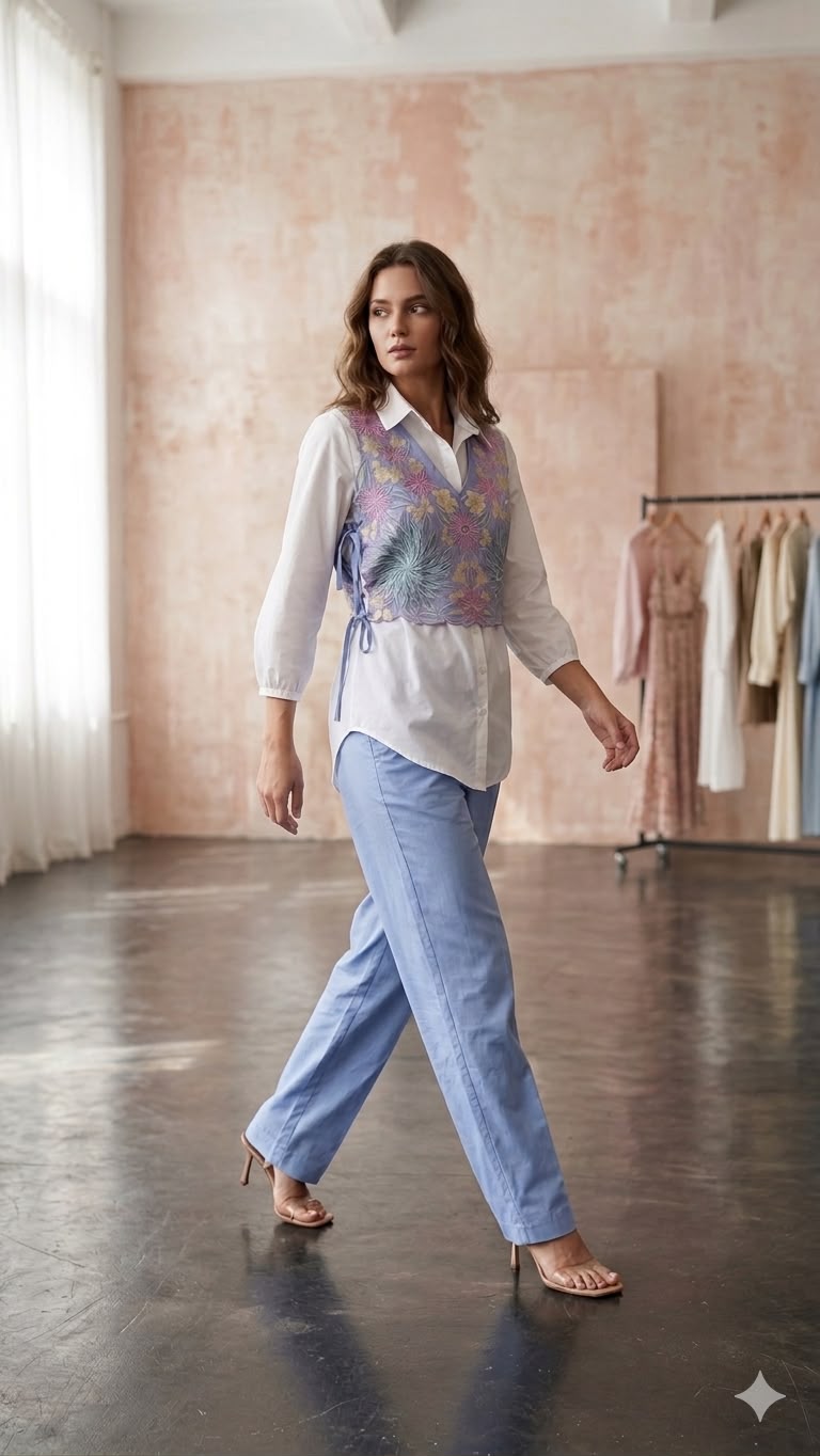 Pure Cotton Powder Blue 3pc Set