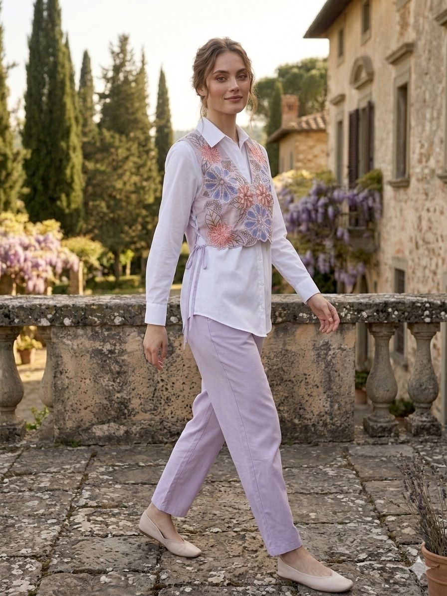 Pure Cotton Light Purple 3pc Set