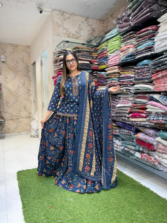 Pure Cotton Blue 3pc Set