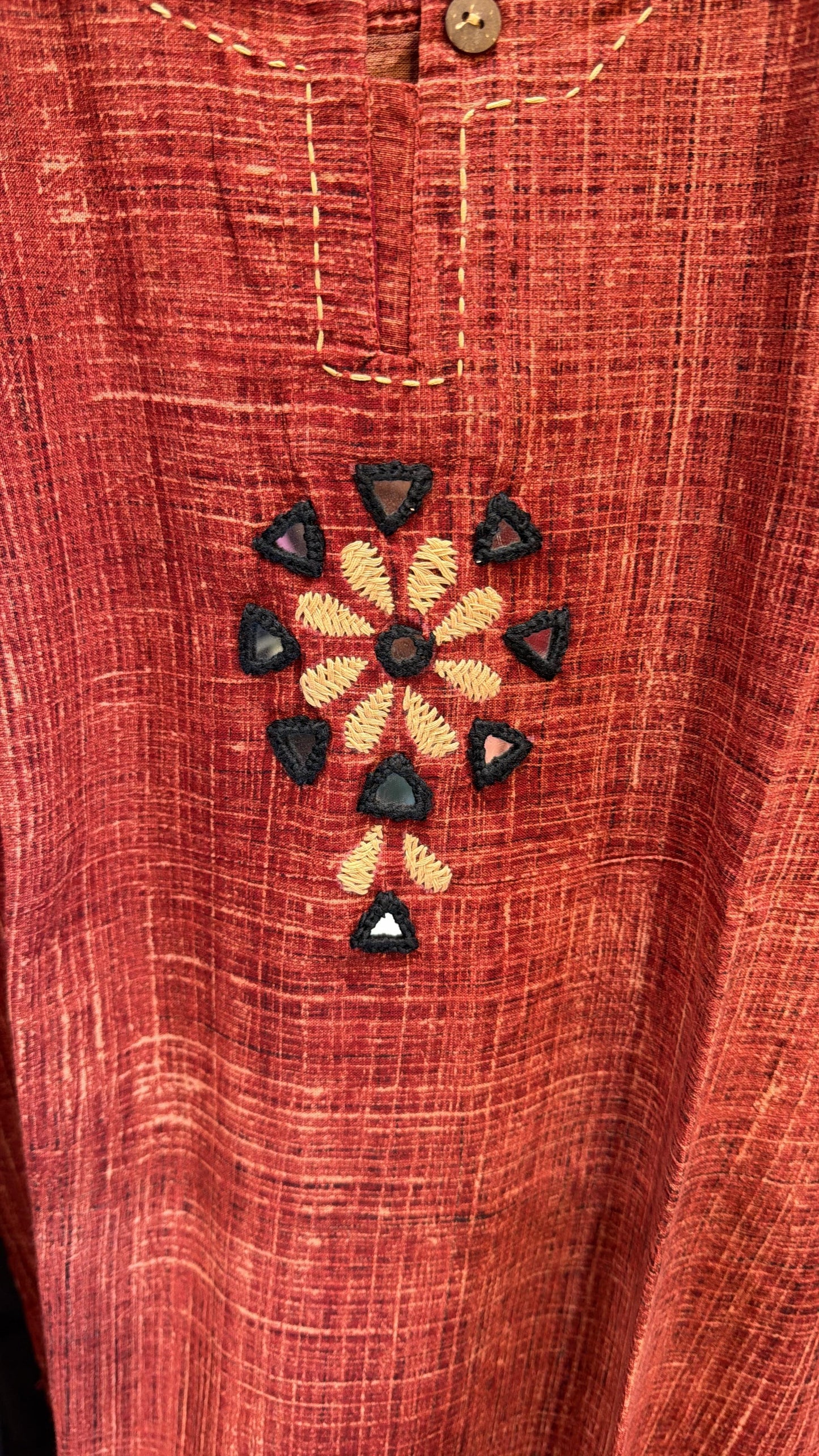 Pure Cotton Rust Maroon 2pc Set