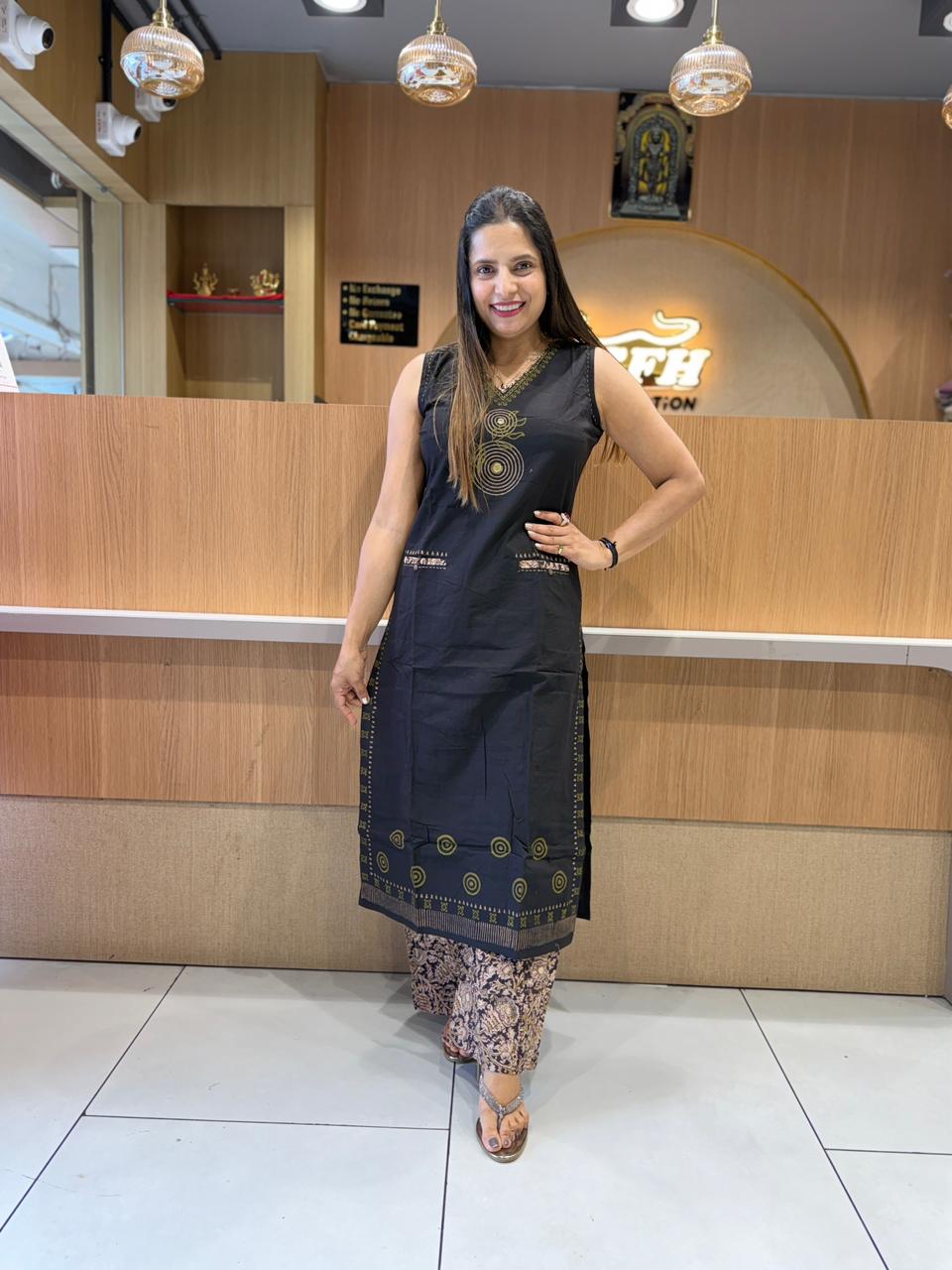 Pure Cotton Black 2pc Set