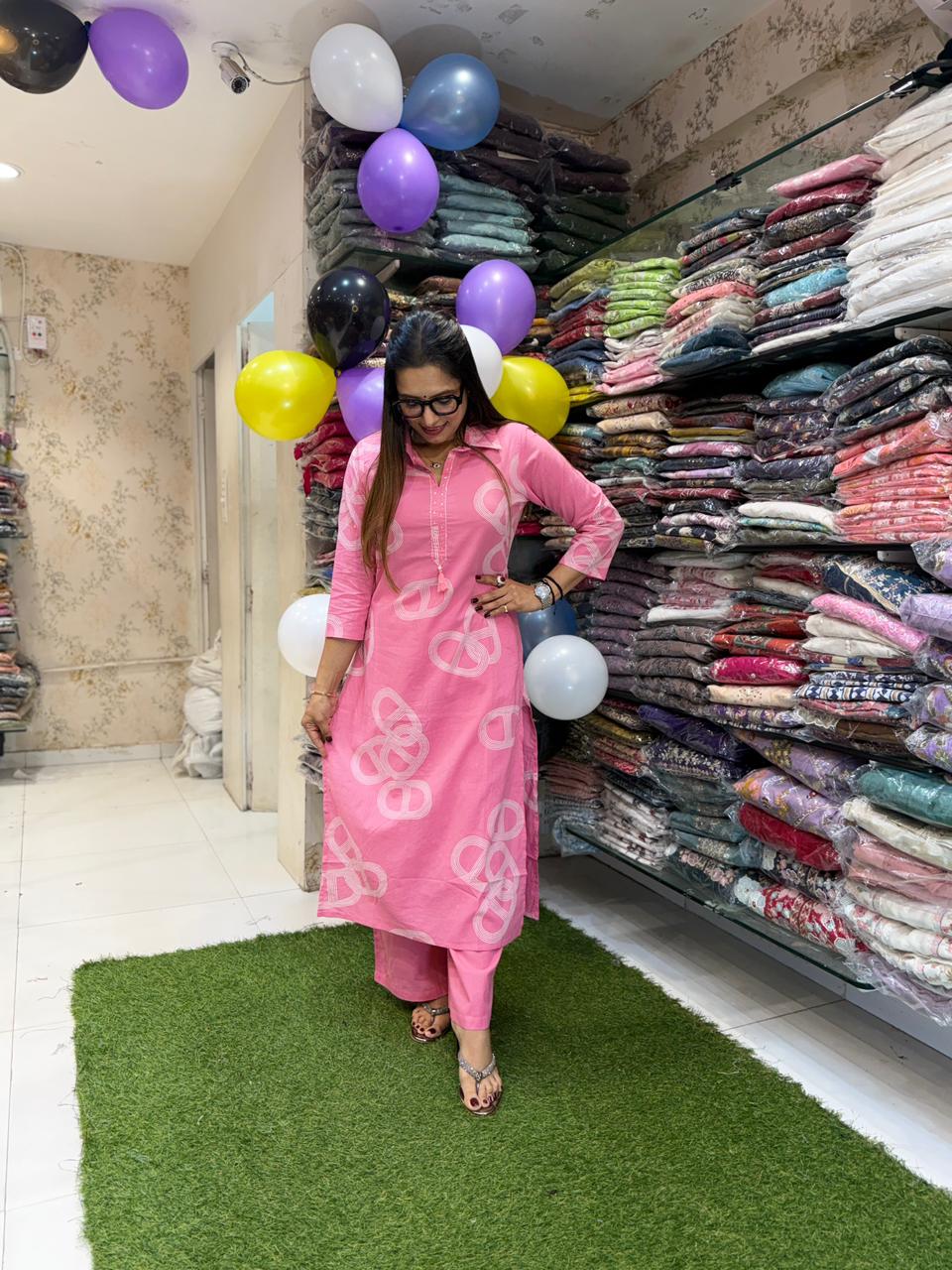 Pure Cotton Pink 2pc Set