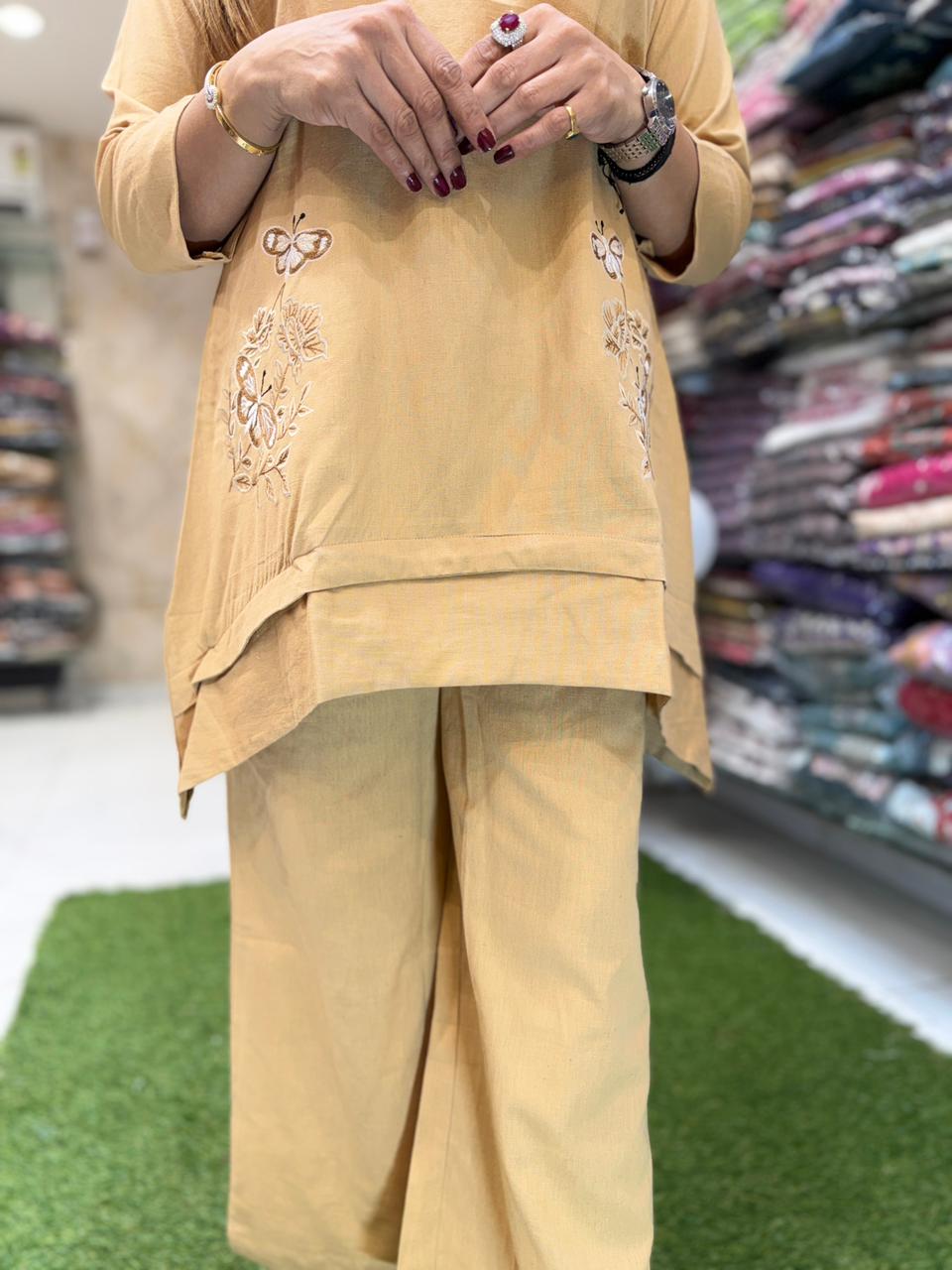 Pure Linen Cotton Biscorff 2pc Set