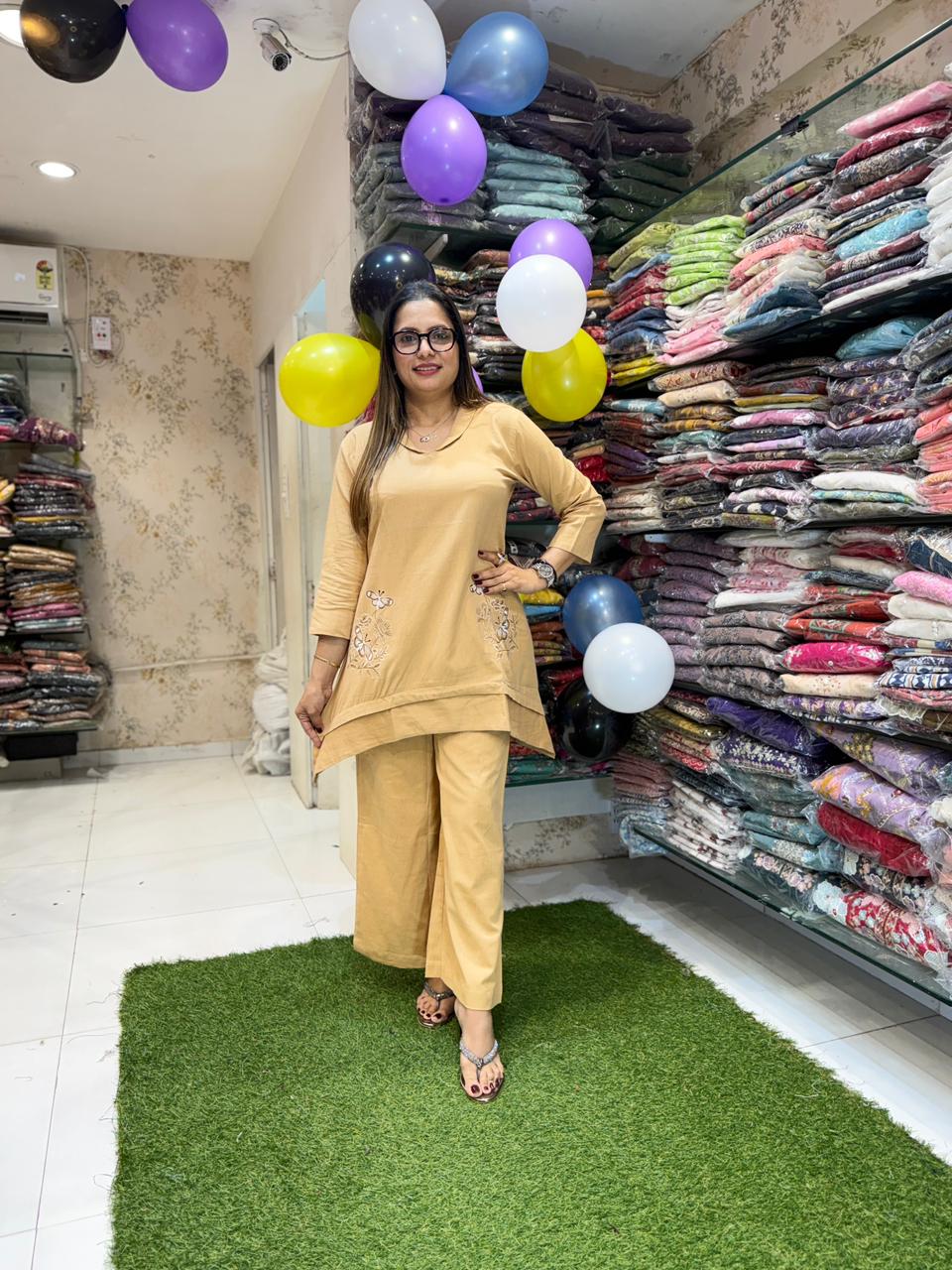 Pure Linen Cotton Biscorff 2pc Set