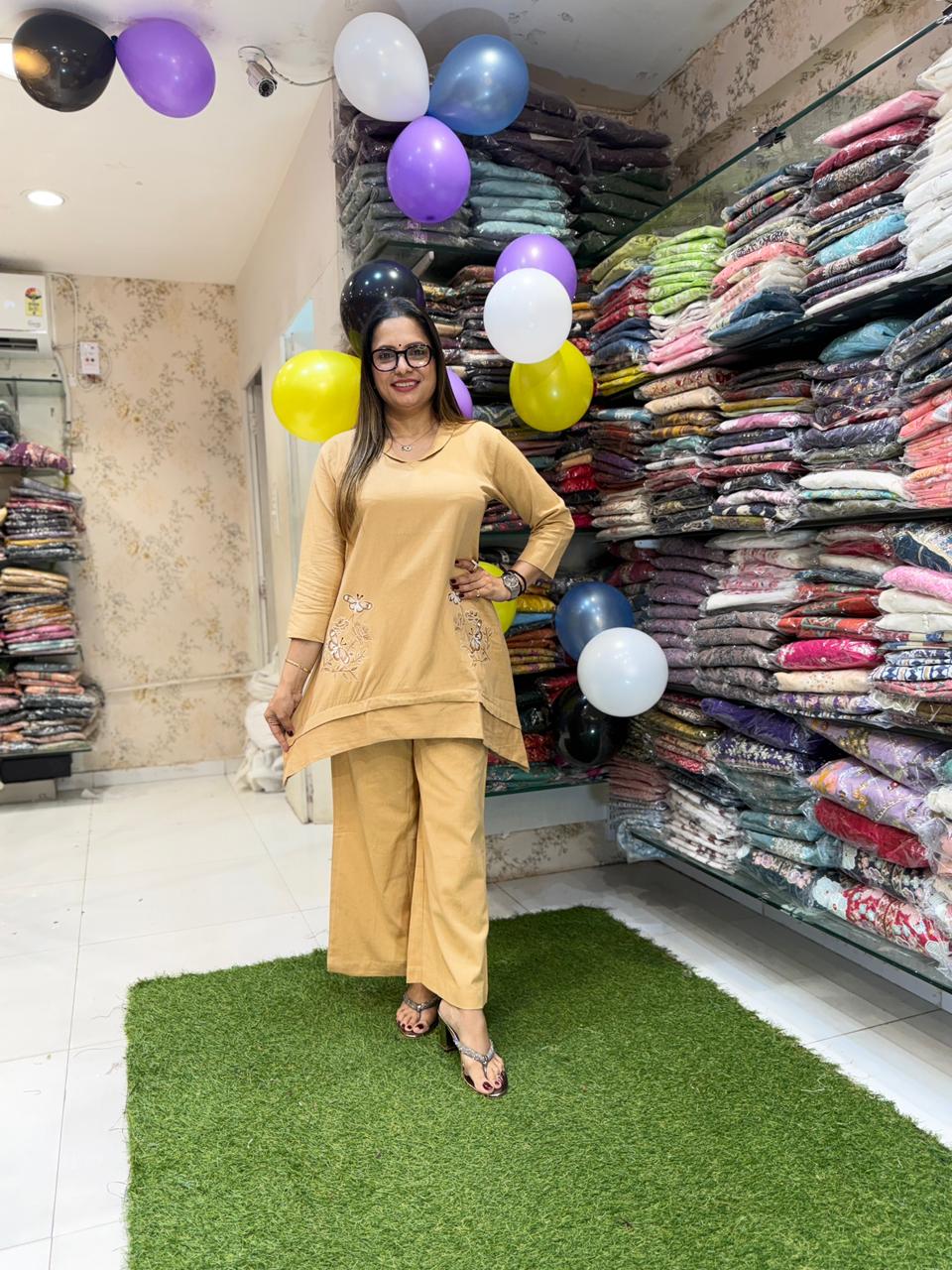 Pure Linen Cotton Biscorff 2pc Set