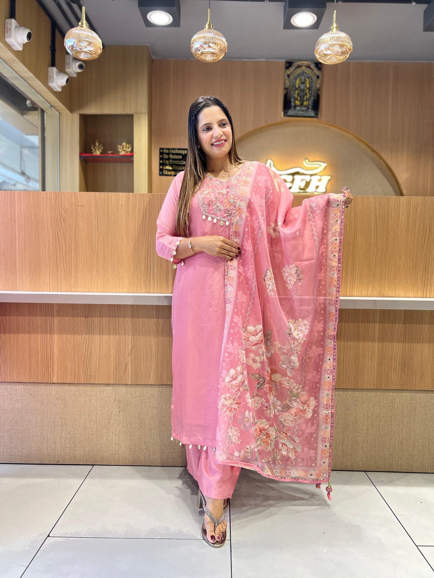 Pure HO Silk Blush Pink 3pc Set