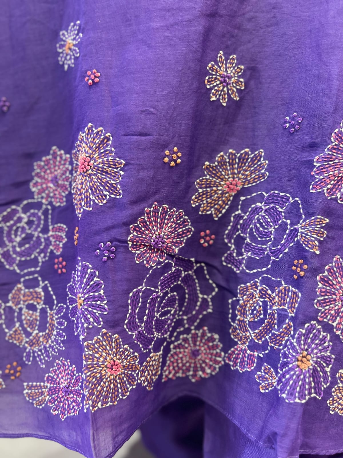 Banaras Mull Chanderi Lavender 3pc Set