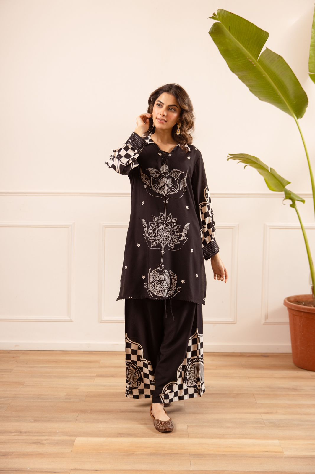 Pure German Rayon Black 2pc Set